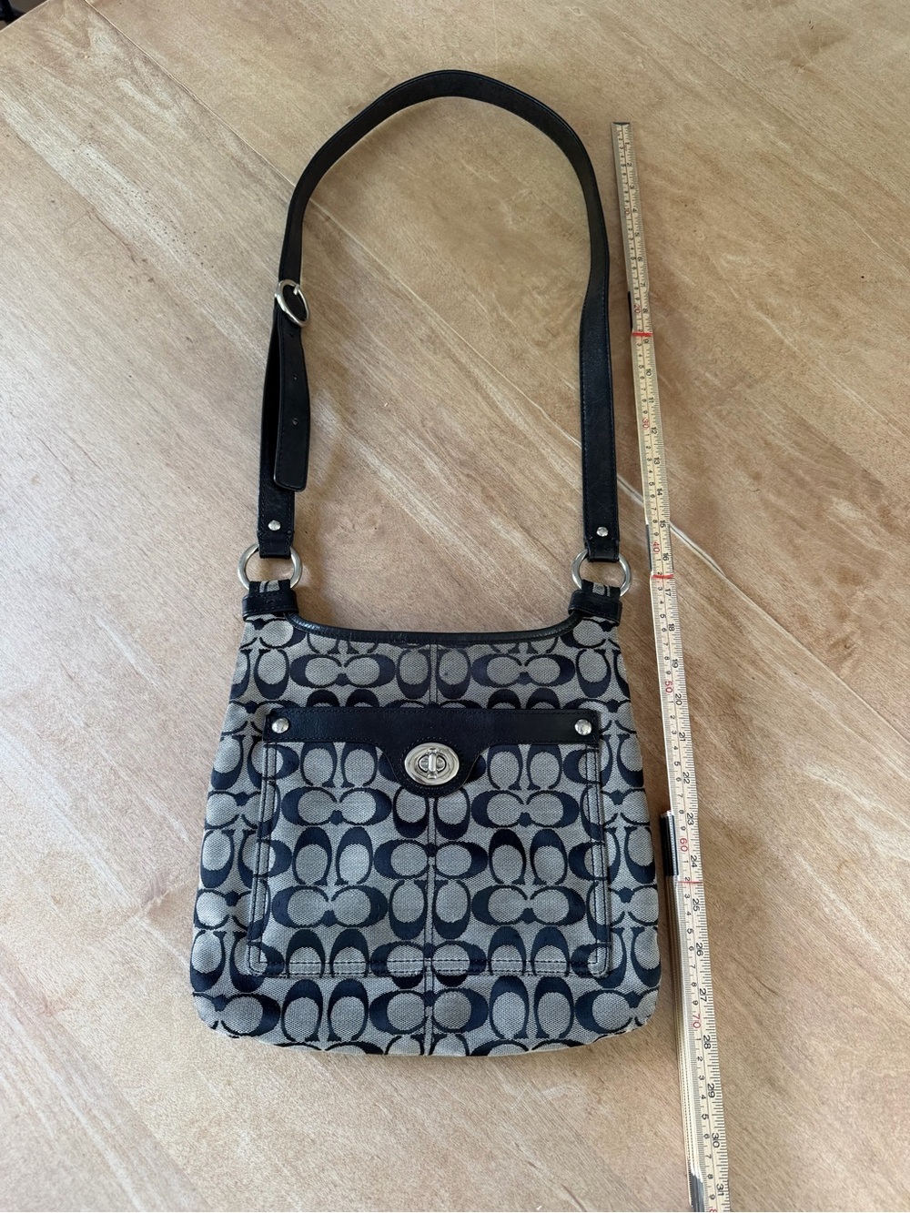 Coach crossbody signature fabric